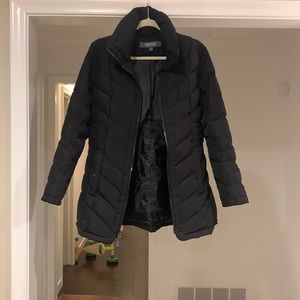 Black puffer coat